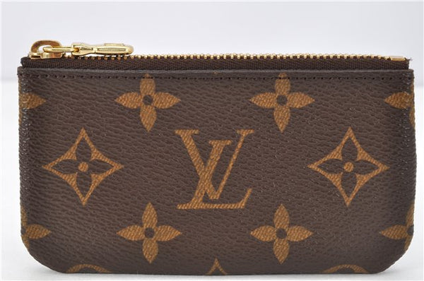 Authentic Louis Vuitton Monogram Pochette Cles Coin Purse Case M62650 Box 3643F