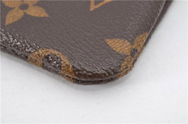 Authentic Louis Vuitton Monogram Pochette Cles Coin Purse Case M62650 Box 3643F