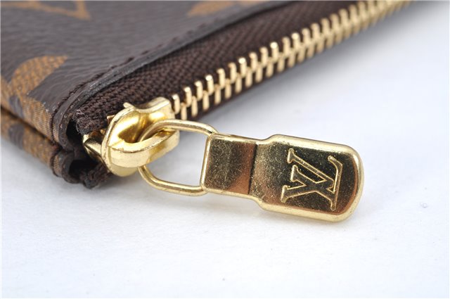 Authentic Louis Vuitton Monogram Pochette Cles Coin Purse Case M62650 Box 3643F