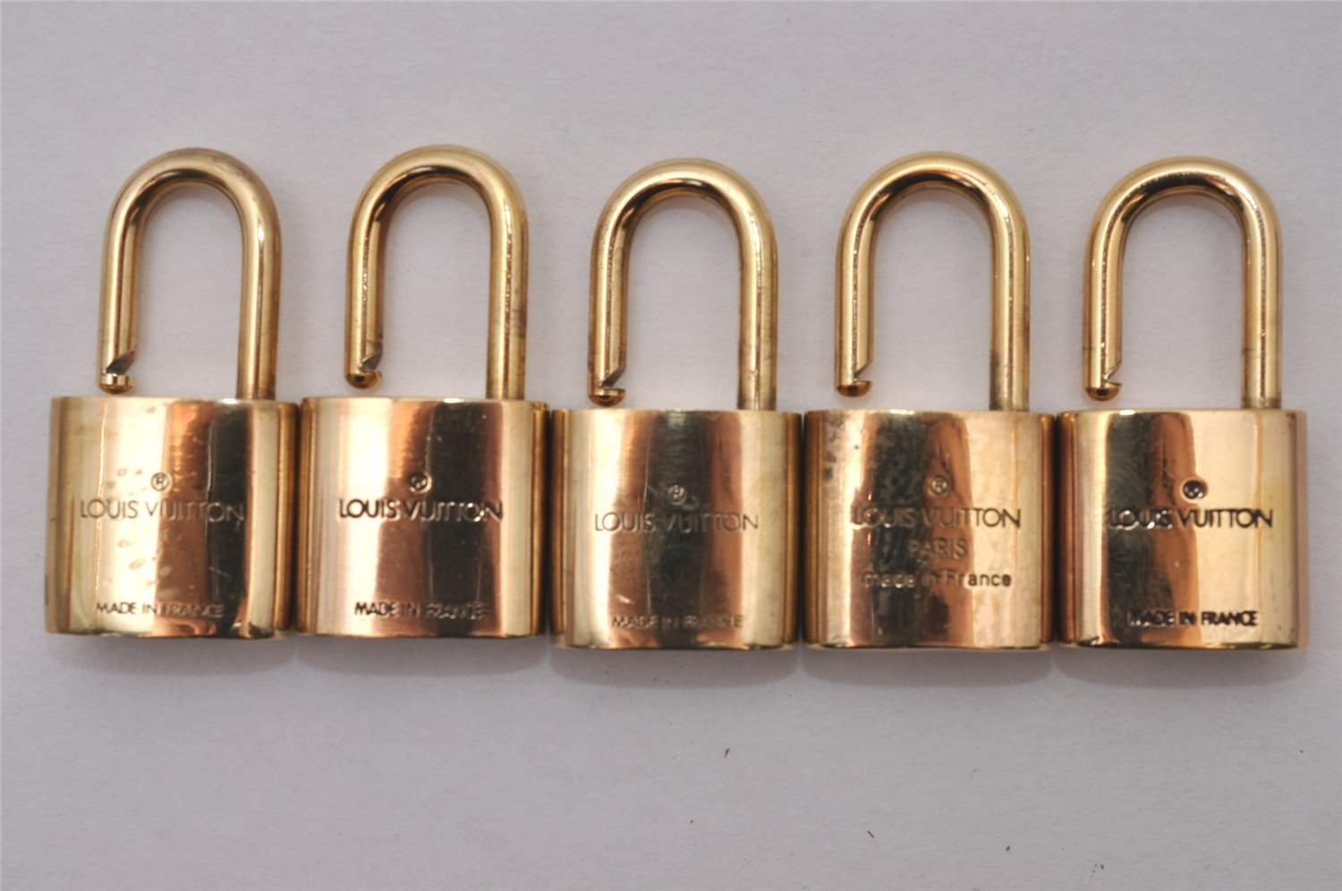 Authentic Louis Vuitton Padlock Gold 10Set LV 3643I