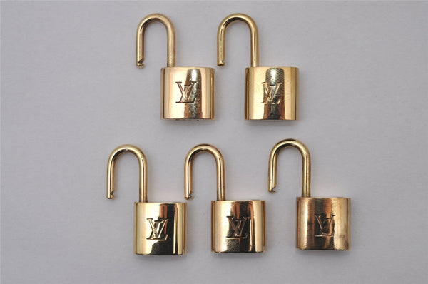 Authentic Louis Vuitton Padlock Gold 10Set LV 3643I