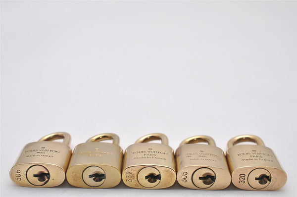 Authentic Louis Vuitton Padlock Gold 10Set LV 3643I