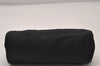 Authentic PRADA Vintage Nylon Tessuto Saffiano Leather Pouch Purse Black 3644I