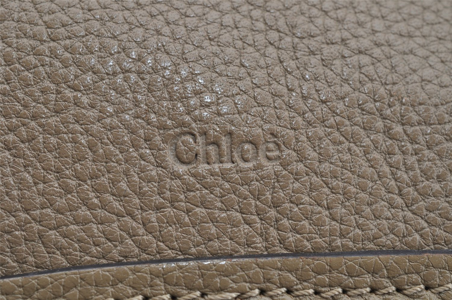 Authentic Chloe Paraty Medium 2Way Shoulder Hand Bag Leather Brown 3645I