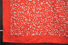 Authentic HERMES Carre 90 Scarf "Red berries" Silk Red 3646E