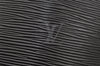 Authentic Louis Vuitton Epi Cluny Shoulder Bag Purse Black M52252 LV 3646I