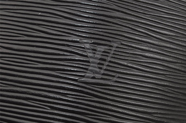 Authentic Louis Vuitton Epi Cluny Shoulder Bag Purse Black M52252 LV 3646I
