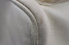 Authentic GUCCI Bamboo Drawstring Backpack Leather White 3647I