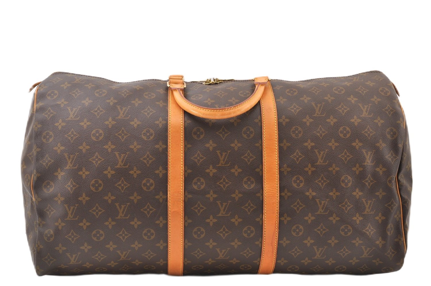 Authentic Louis Vuitton Monogram Keepall 60 Travel Boston Bag M41422 LV 3648F