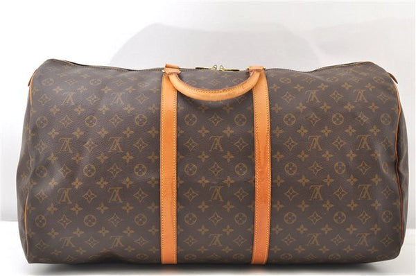 Authentic Louis Vuitton Monogram Keepall 60 Travel Boston Bag M41422 LV 3648F