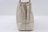 Authentic BOTTEGA VENETA Intrecciato Leather Shoulder Bag Purse White 3648I