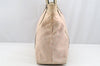 Authentic GUCCI Vintage Shoulder Tote Bag GG Canvas Leather 257304 Pink 3650I