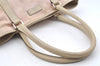 Authentic GUCCI Vintage Shoulder Tote Bag GG Canvas Leather 257304 Pink 3650I