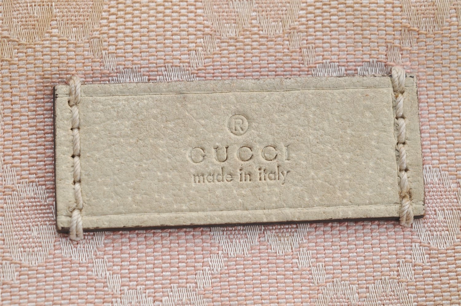 Authentic GUCCI Vintage Shoulder Tote Bag GG Canvas Leather 257304 Pink 3650I