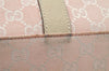 Authentic GUCCI Vintage Shoulder Tote Bag GG Canvas Leather 257304 Pink 3650I