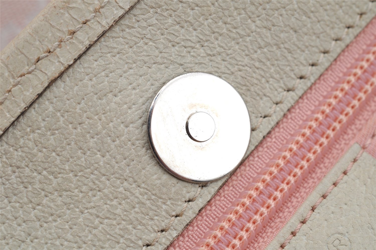 Authentic GUCCI Vintage Shoulder Tote Bag GG Canvas Leather 257304 Pink 3650I