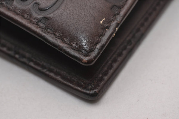 Authentic GUCCI Guccissima Vintage Notebook Cover GG Leather 115241 Brown 3652I