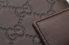 Authentic GUCCI Guccissima Vintage Notebook Cover GG Leather 115241 Brown 3652I