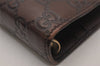 Authentic GUCCI Guccissima Vintage Notebook Cover GG Leather 115241 Brown 3652I