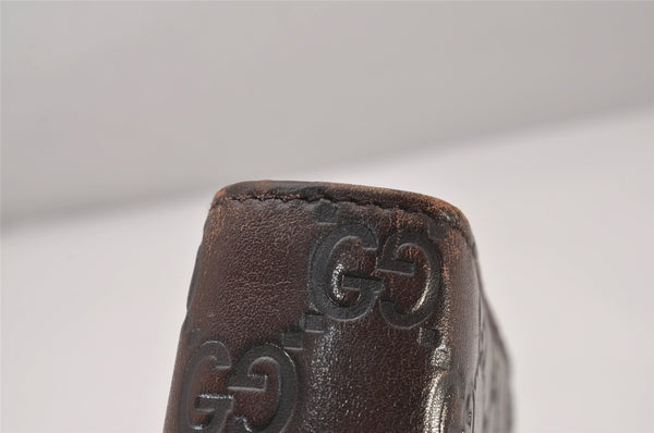 Authentic GUCCI Guccissima Vintage Notebook Cover GG Leather 115241 Brown 3652I