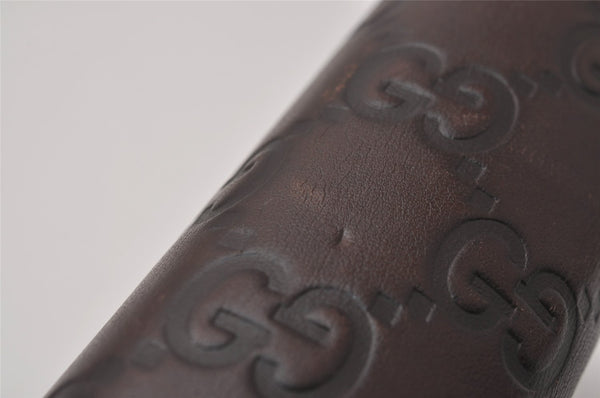 Authentic GUCCI Guccissima Vintage Notebook Cover GG Leather 115241 Brown 3652I