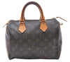 Authentic Louis Vuitton Monogram Speedy 25 Boston Hand Bag M41528 LV 3656F