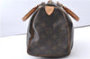 Authentic Louis Vuitton Monogram Speedy 25 Boston Hand Bag M41528 LV 3656F