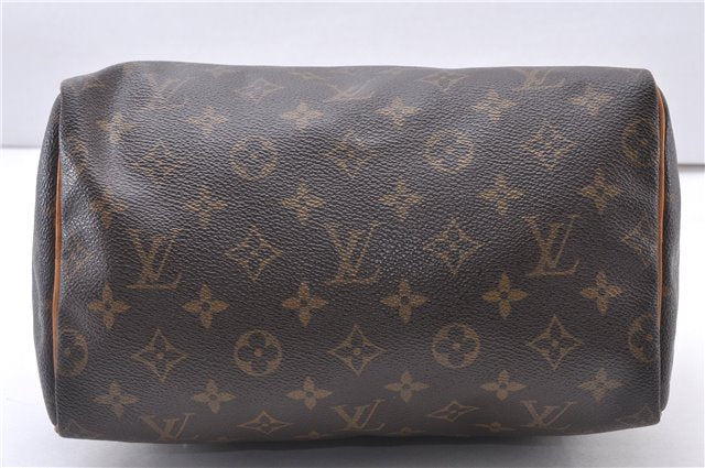 Authentic Louis Vuitton Monogram Speedy 25 Boston Hand Bag M41528 LV 3656F