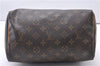 Authentic Louis Vuitton Monogram Speedy 25 Boston Hand Bag M41528 LV 3656F