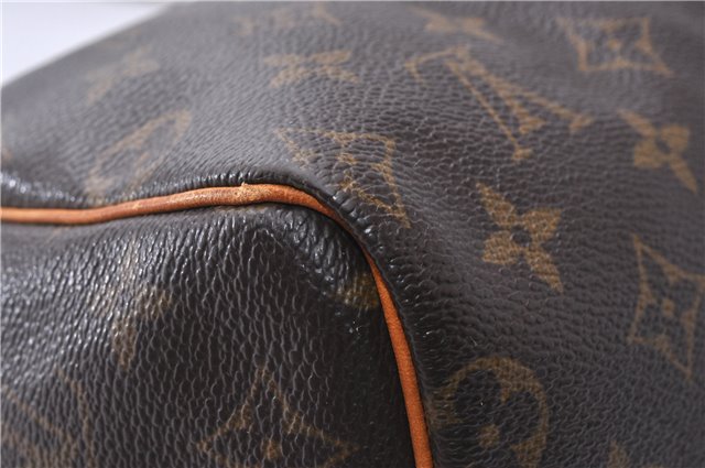 Authentic Louis Vuitton Monogram Speedy 25 Boston Hand Bag M41528 LV 3656F