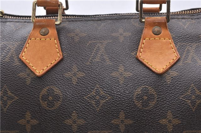 Authentic Louis Vuitton Monogram Speedy 25 Boston Hand Bag M41528 LV 3656F