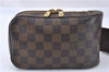 Authentic Louis Vuitton Damier Geronimos Waist Body Bag N51994 LV Junk 3657F