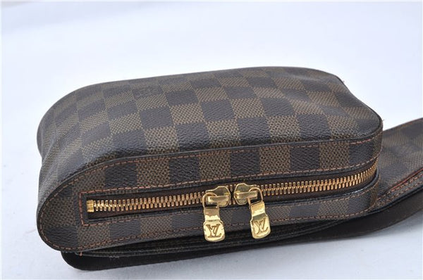 Authentic Louis Vuitton Damier Geronimos Waist Body Bag N51994 LV Junk 3657F