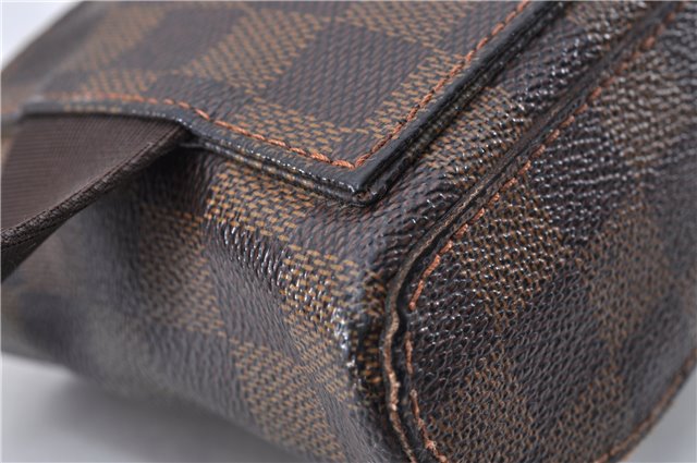 Authentic Louis Vuitton Damier Geronimos Waist Body Bag N51994 LV Junk 3657F