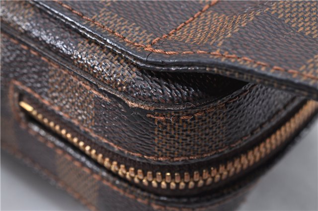 Authentic Louis Vuitton Damier Geronimos Waist Body Bag N51994 LV Junk 3657F