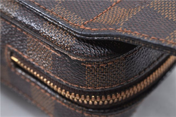 Authentic Louis Vuitton Damier Geronimos Waist Body Bag N51994 LV Junk 3657F