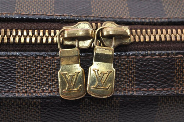 Authentic Louis Vuitton Damier Geronimos Waist Body Bag N51994 LV Junk 3657F