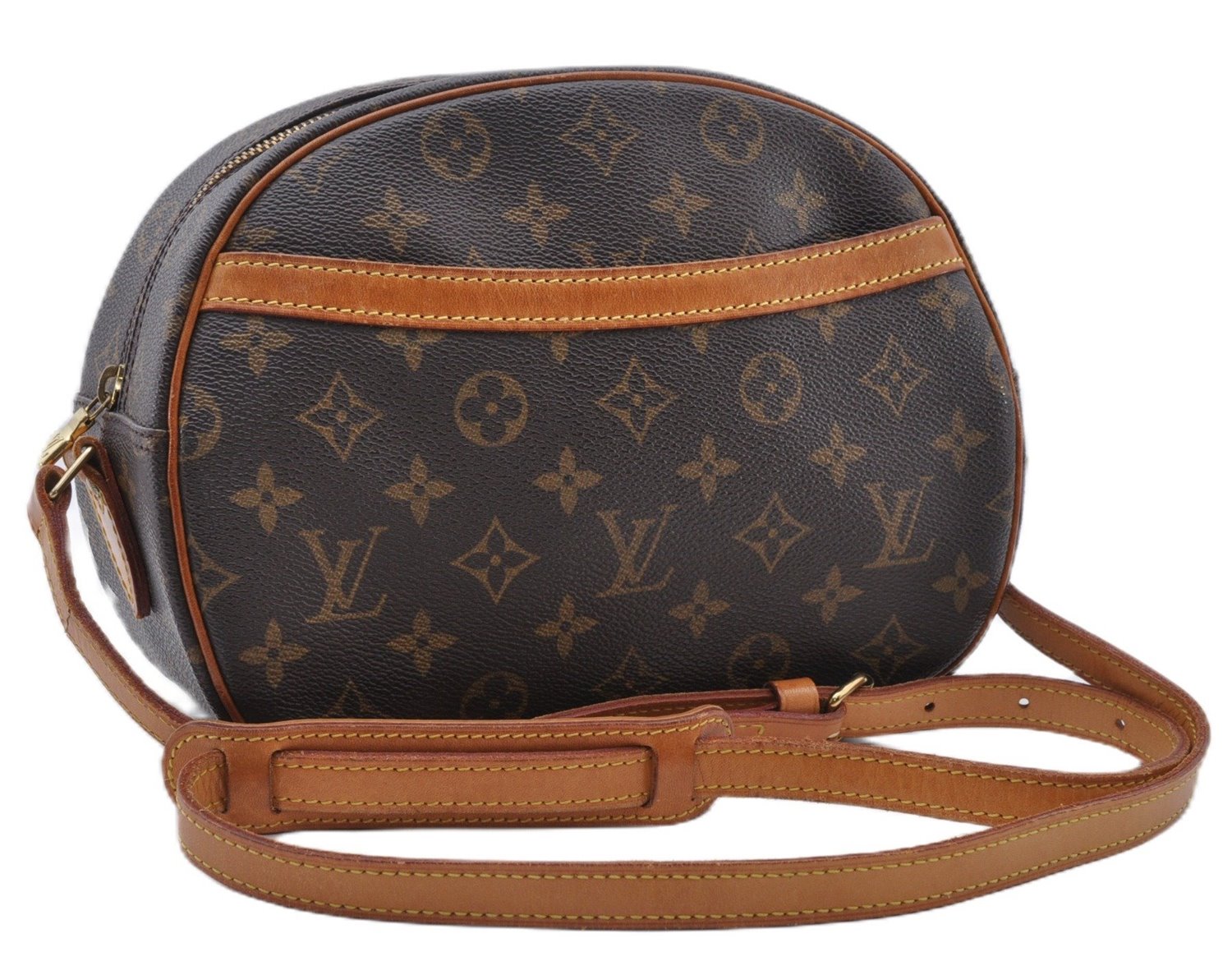 Authentic Louis Vuitton Monogram Blois Shoulder Cross Body Bag M51221 LV 3659F