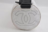 Authentic CHANEL Sports Line CC Logo Shoulder Cross Body Bag PVC White 3660I