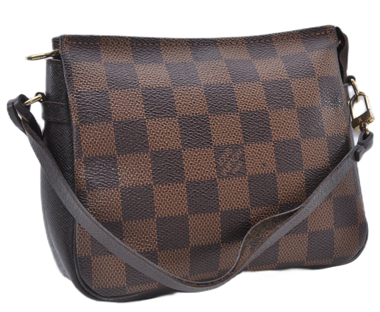 Authentic Louis Vuitton Damier Trousse Makeup Hand Bag Pouch N51982 LV 3661F