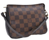 Authentic Louis Vuitton Damier Trousse Makeup Hand Bag Pouch N51982 LV 3661F