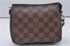 Authentic Louis Vuitton Damier Trousse Makeup Hand Bag Pouch N51982 LV 3661F