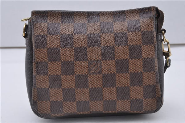 Authentic Louis Vuitton Damier Trousse Makeup Hand Bag Pouch N51982 LV 3661F