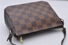Authentic Louis Vuitton Damier Trousse Makeup Hand Bag Pouch N51982 LV 3661F