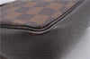 Authentic Louis Vuitton Damier Trousse Makeup Hand Bag Pouch N51982 LV 3661F