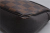 Authentic Louis Vuitton Damier Trousse Makeup Hand Bag Pouch N51982 LV 3661F