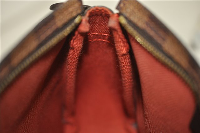 Authentic Louis Vuitton Damier Trousse Makeup Hand Bag Pouch N51982 LV 3661F