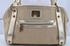 Authentic BURBERRY BLUE LABEL Shoulder Tote Bag Canvas Leather Beige 3661I