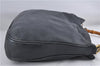 Authentic GUCCI Bamboo 2Way Shoulder Bag Purse Leather 0011577 Black Junk 3662C