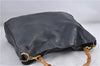 Authentic GUCCI Bamboo 2Way Shoulder Bag Purse Leather 0011577 Black Junk 3662C